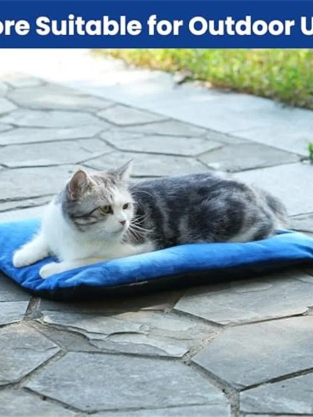 Heated Cat Bed Outdoor Waterproof Pet Bed Auto Thermostat Warm Winter Pad